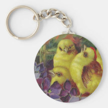 Vintage Easter Card (28) Keychains