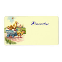 Vintage Easter Chicks Labels labels