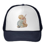 Vintage Easter, Child with Bunny Rabbit, Hugs Love Trucker Hat