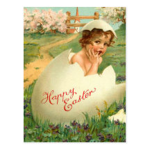 Vintage Easter Egg Postcard