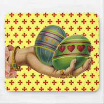 Vintage Easter Eggs Mousepads