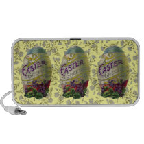 Vintage Easter Eggs Portable Speaker