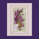 Vintage Easter Flowers Postcard postcards