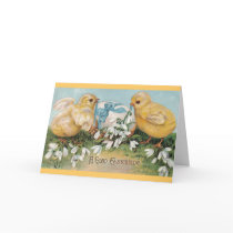 Vintage Easter Greetings (Chicks & Egg)  Cards