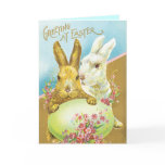 Vintage Easter Joys Card - Bunnies