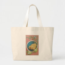 Vintage Easter Postcard Canvas Bag