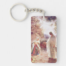 Vintage : easter - rectangle acrylic keychains