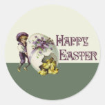 Vintage Easter Round Sticker