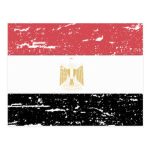 Vintage Egypt Flag Postcards