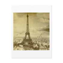 Vintage Eifel Tower Paris France  1889 Postcard
