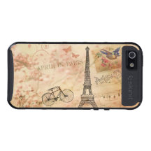 Vintage Eiffel Tower Art iPhone 5 Case