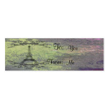 Vintage Eiffel Tower Business Card Template