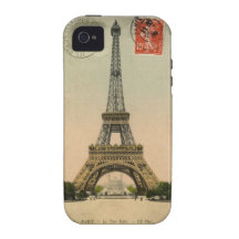Vintage Eiffel Tower Case-Mate iPhone 4 Cases