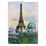Vintage Eiffel Tower Greeting Card