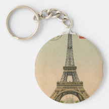 Vintage Eiffel Tower Key Chain
