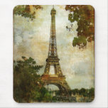 Vintage Eiffel Tower Mouse Pad