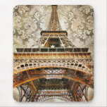 Vintage Eiffel Tower Mouse Pad