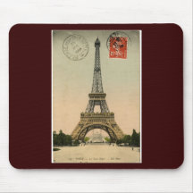 Vintage Eiffel Tower Mousepad