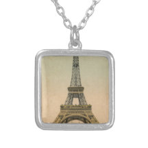 Vintage Eiffel Tower Necklace