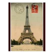 Vintage Eiffel Tower Post Cards