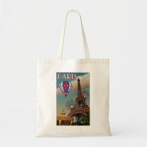Vintage Eiffel Tower Tote Bag