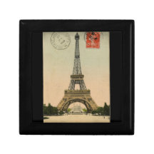 Vintage Eiffel Tower Trinket Boxes