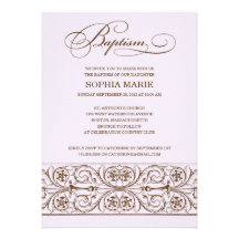VINTAGE ELEGANCE  |  BAPTISM INVITATION