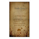 Vintage Elegance Floral Business Card