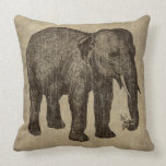 Vintage Elephant Throw Pillows
