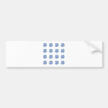 Vintage Embroidery Style Flowers Bumper Sticker