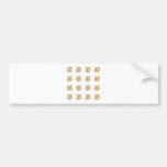 Vintage Embroidery Style Flowers Bumper Stickers
