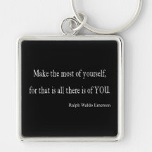 Vintage Emerson Inspirational Quote - Customizable Key Chains