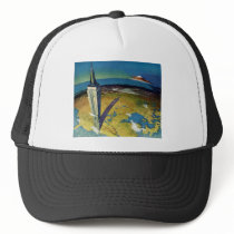 Vintage Empire State Building New York City Mesh Hats