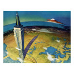 Vintage Empire State Building New York City Personalized Invitations