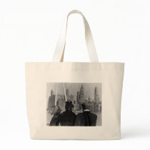 Vintage Engagement Design Canvas Bags