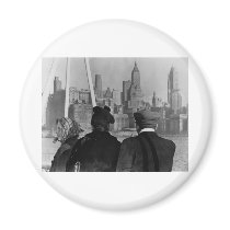 Vintage Engagement Design Fridge Magnets