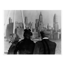 Vintage Engagement Design Postcard