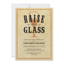 Vintage Engagement Party Toast Invitations
