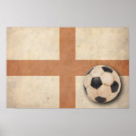 Vintage England Flag Print