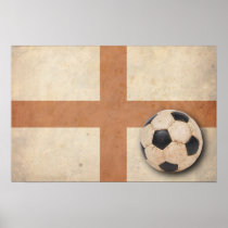 Vintage England Flag Print