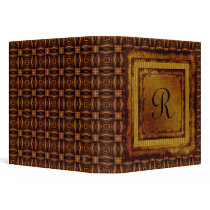 Vintage Engraved Leather Binder