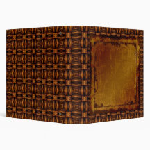 Vintage Engraved Leather Binder