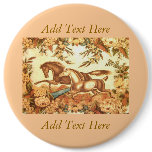 Vintage Equestrian Horse Button