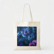 Vintage Fabric in Blues and Purples Tote Bag