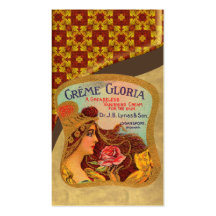 Vintage Facial Cream Poster Business Card