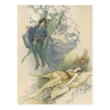 Vintage Faerie Postcard