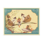 "Vintage Fairies Christmas Card" Postcard