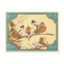"Vintage Fairies Christmas Card" Postcard