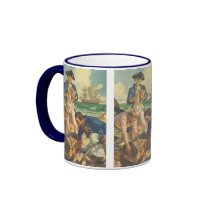 Vintage Fairy Tale Pirates, Treasure Island Mugs