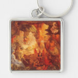 Vintage Fairy Tale The Captive Robin by Fitzgerald Keychain
